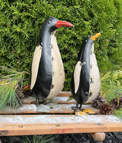 PENGUINS RECYCLED METAL